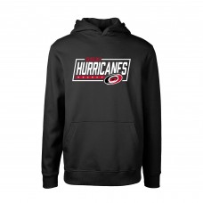 Carolina Hurricanes Levelwear Youth Podium Fleece Pullover Hoodie - Black