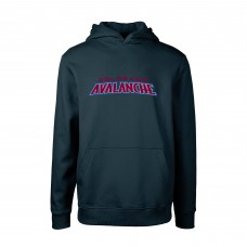 Colorado Avalanche Levelwear Youth Team Podium Core Fleece Pullover Hoodie - Navy