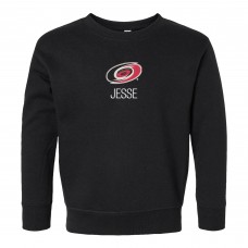 Toddler Carolina Hurricanes Black Personalized Pullover Sweatshirt