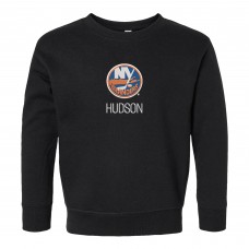 Toddler New York Islanders Black Personalized Pullover Sweatshirt