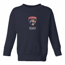 Toddler Florida Panthers Navy Personalized Pullover Sweatshirt