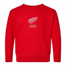 Toddler Detroit Red Wings Red Personalized Pullover Sweatshirt