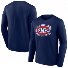 Футболка с длинным рукавом Montreal Canadiens Primary Logo Team - Navy