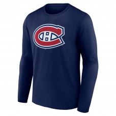 Футболка с длинным рукавом Montreal Canadiens Primary Logo Team - Navy