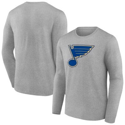 Футболка St. Louis Blues Primary Logo Team Long Sleeve - Gray