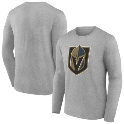 Vegas Golden Knights Gray Primary Logo Team Long Sleeve T-Shirt