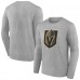 Vegas Golden Knights Gray Primary Logo Team Long Sleeve T-Shirt