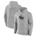 San Jose Sharks Gray Primary Team Logo Pullover Hoodie