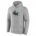 San Jose Sharks Gray Primary Team Logo Pullover Hoodie