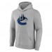 Vancouver Canucks Gray Primary Team Logo Pullover Hoodie