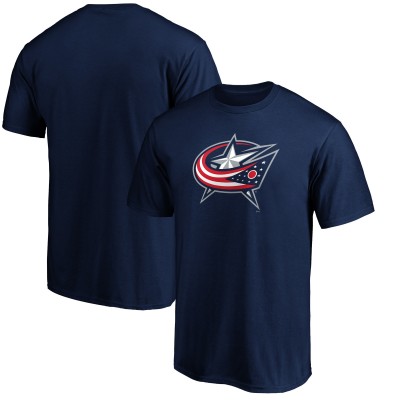 Columbus Blue Jackets Navy Primary Logo T-Shirt