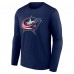 Футболка с длинным рукавом Columbus Blue Jackets Primary Logo Team - Navy
