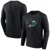 Футболка San Jose Sharks Primary Logo Team Long Sleeve - Black