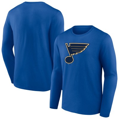 Футболка с длинным рукавом St. Louis Blues Primary Logo Team - Blue