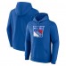 New York Rangers Blue Primary Team Logo Pullover Hoodie New York Rangers Blue Primary Team Logo Pullover Hoodie