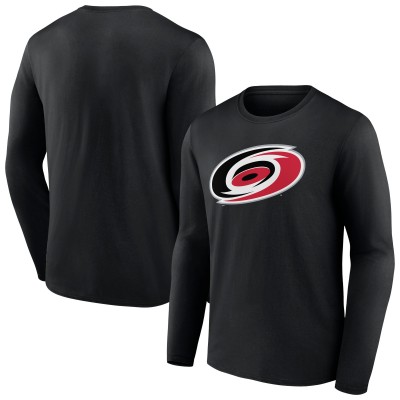 Футболка с длинным рукавом Carolina Hurricanes Primary Logo Team - Black