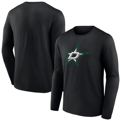 Футболка с длинным рукавом Dallas Stars Primary Logo Team - Black