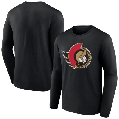 Футболка с длинным рукавом Ottawa Senators Primary Logo Team - Black