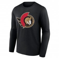 Футболка с длинным рукавом Ottawa Senators Primary Logo Team - Black