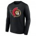 Футболка с длинным рукавом Ottawa Senators Primary Logo Team - Black