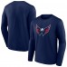 Футболка с длинным рукавом Washington Capitals Primary Logo Team - Navy