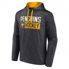 Толстовка Pittsburgh Penguins Fanatics Heather Charcoal Close Shave