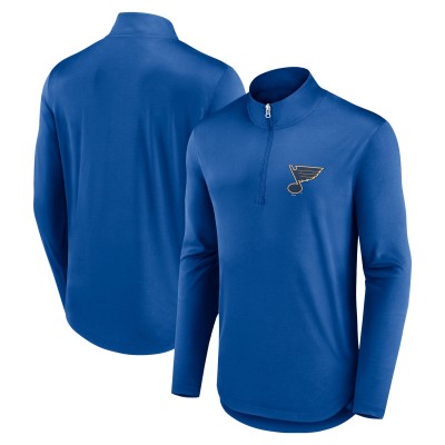 Кофта на короткой молнии St. Louis Blues Fanatics Mock Neck - Blue