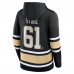 Толстовка Mark Stone Vegas Golden Knights Fanatics Name & Number Lace-Up - Black