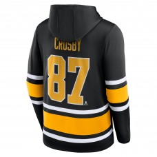 Толстовка Sidney Crosby Pittsburgh Penguins Name & Number Lace-Up - Black