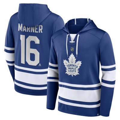 Толстовка Mitch Marner Toronto Maple Leafs Name & Number Lace-Up - Blue