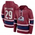 Толстовка Nathan MacKinnon Colorado Avalanche Lace-Up - Burgundy