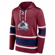 Толстовка Nathan MacKinnon Colorado Avalanche Lace-Up - Burgundy