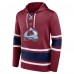 Толстовка Nathan MacKinnon Colorado Avalanche Lace-Up - Burgundy