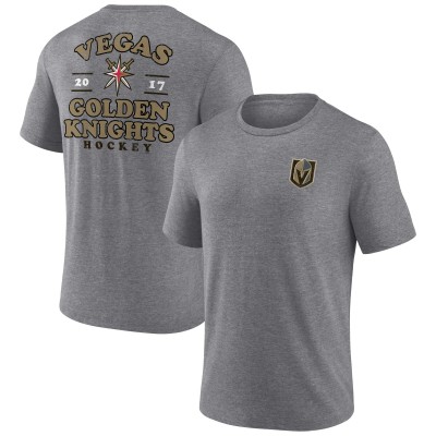 Футболка Vegas Golden Knights Fanatics Heather Gray Winger Tri-Blend