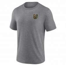 Футболка Vegas Golden Knights Fanatics Heather Gray Winger Tri-Blend
