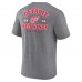 Футболка Detroit Red Wings Fanatics Winger Tri-Blend - Heather Gray