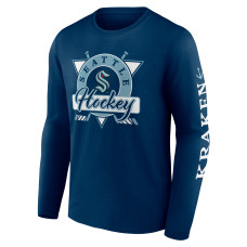 Seattle Kraken Fanatics Deep Sea Blue Rinkside Long Sleeve T-Shirt Seattle Kraken Fanatics Deep Sea Blue Rinkside Long Sleeve T-Shirt