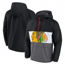 Куртка на короткой молнии Chicago Blackhawks Flagrant Foul Anorak Raglan - Black