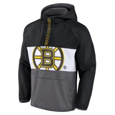 Куртка на короткой молнии Boston Bruins Flagrant Foul Anorak Raglan - Black