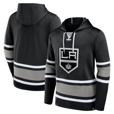 Шайба Толстовка Los Angeles Kings Fanatics Deep Lace-Up - Black