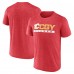 Calgary Flames Fanatics Heather Red Playmaker T-Shirt