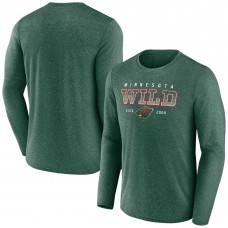 Minnesota Wild Long Sleeve T-Shirt - Heather Green