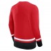 Футболка с длинным рукавом Chicago Blackhawks Back Pass Lace-Up - Red
