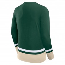 Футболка с длинным рукавом Minnesota Wild Fanatics Back Pass Lace-Up - Green