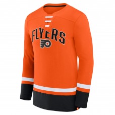 Футболка с длинным рукавом Philadelphia Flyers Back Pass Lace-Up - Orange
