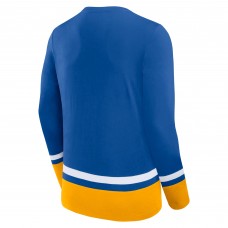 Футболка St. Louis Blues Fanatics Back Pass Lace-Up Long Sleeve - Blue