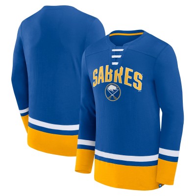 Футболка с длинным рукавом Buffalo Sabres Back Pass Lace-Up - Royal