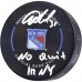 New York Rangers Igor Shesterkin Fanatics Authentic Official Game Puck with No Quit in NY Inscription New York Rangers Igor Shesterkin Fanatics Authentic Official Game Puck with No Quit in NY Inscription