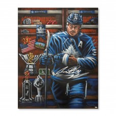 Auston Matthews Toronto Maple Leafs Autographed Fanatics Authentic 30 x 40 Stretched Original Canvas Art - Hand Painted by Artist Eric Sevigny- Limited Edition 1 of 1