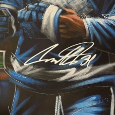 Auston Matthews Toronto Maple Leafs Autographed Fanatics Authentic 30 x 40 Stretched Original Canvas Art - Hand Painted by Artist Eric Sevigny- Limited Edition 1 of 1